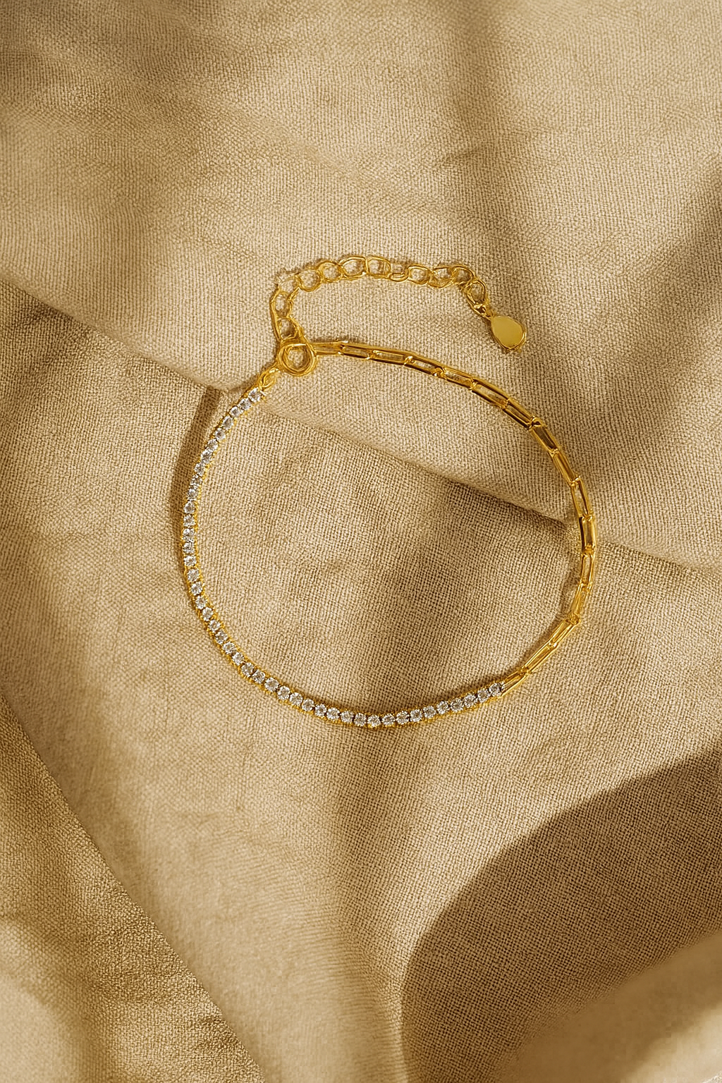 Duo Luxe 925 Sterling Silver Bracelet – Elegant Gold Plated Sterling Silver Bracelet for Women