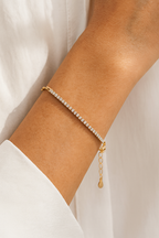Duo Luxe 925 Sterling Silver Bracelet – Elegant Gold Plated Sterling Silver Bracelet for Women