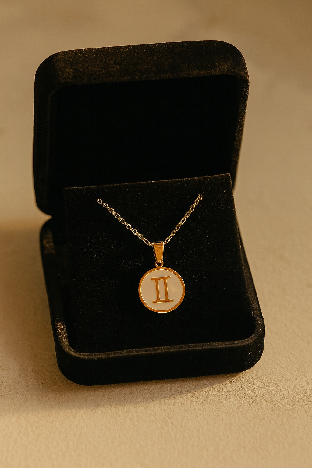 Lux Zodiac Inspired 18K Gold Plated Necklace – 304 Stainless Steel, Waterproof, Anti-Tarnish Astrological Pendant Jewelry