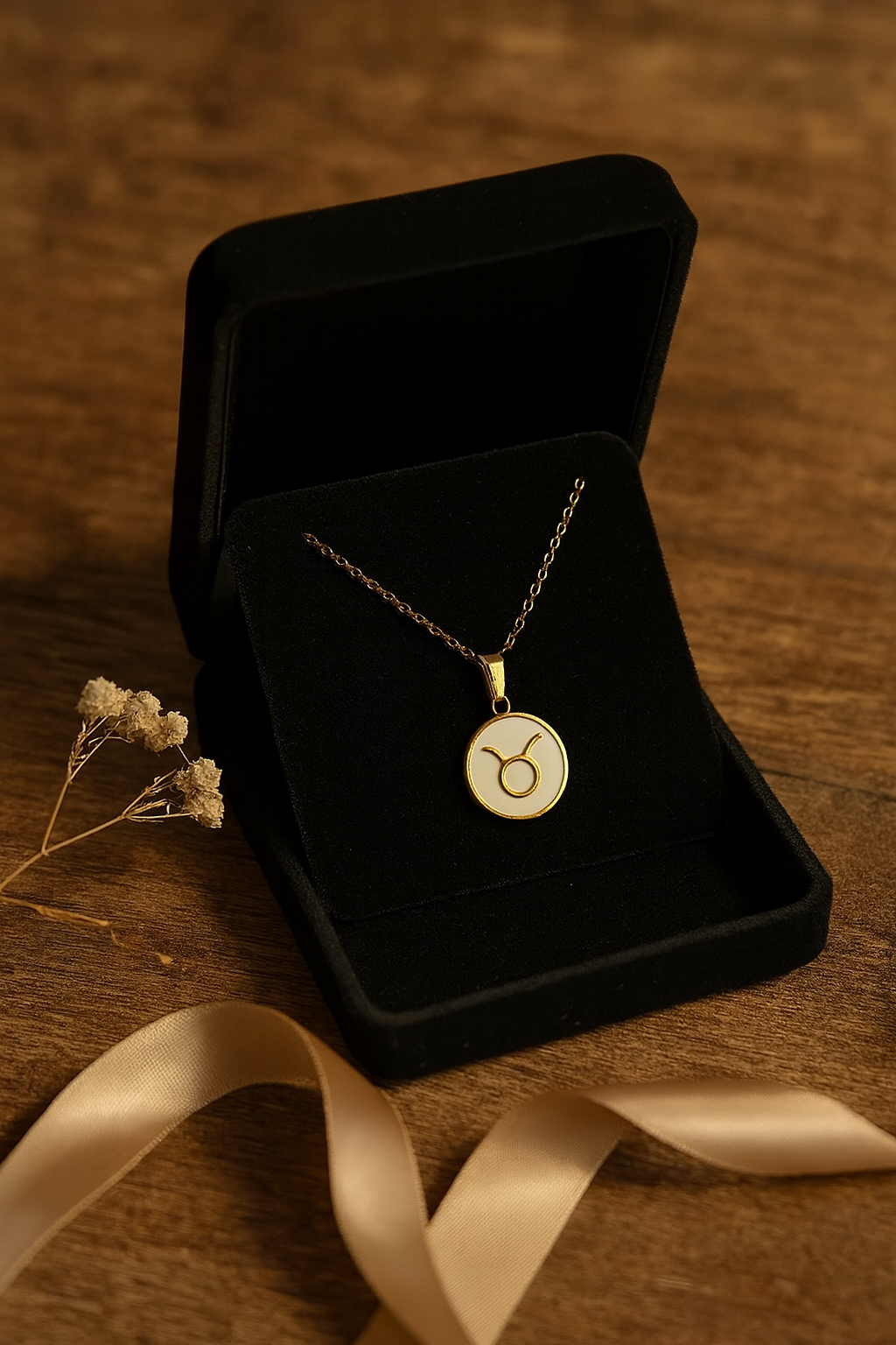 Lux Zodiac Inspired 18K Gold Plated Necklace – 304 Stainless Steel, Waterproof, Anti-Tarnish Astrological Pendant Jewelry