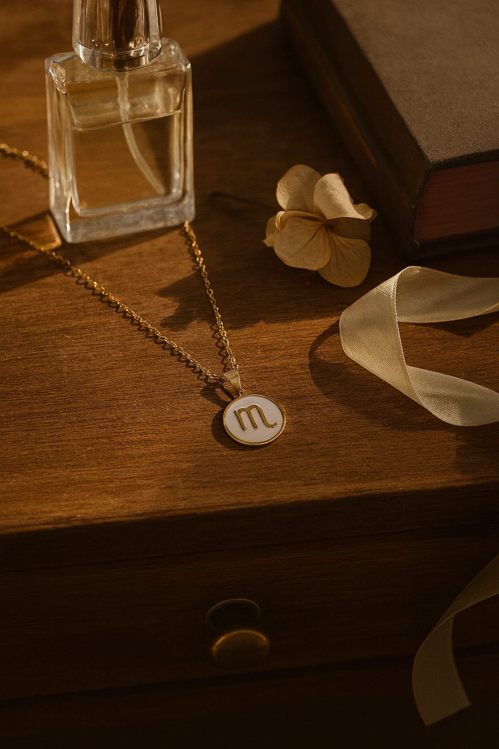 Lux Zodiac Inspired 18K Gold Plated Necklace – 304 Stainless Steel, Waterproof, Anti-Tarnish Astrological Pendant Jewelry
