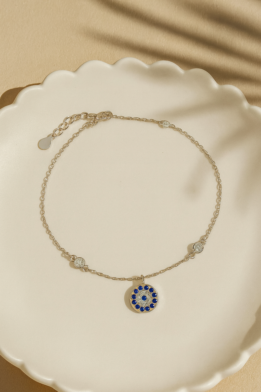 Celestia Evil Eye 925 Sterling Silver Bracelet – Elegant Gold & Silver Protective Bracelet for Women