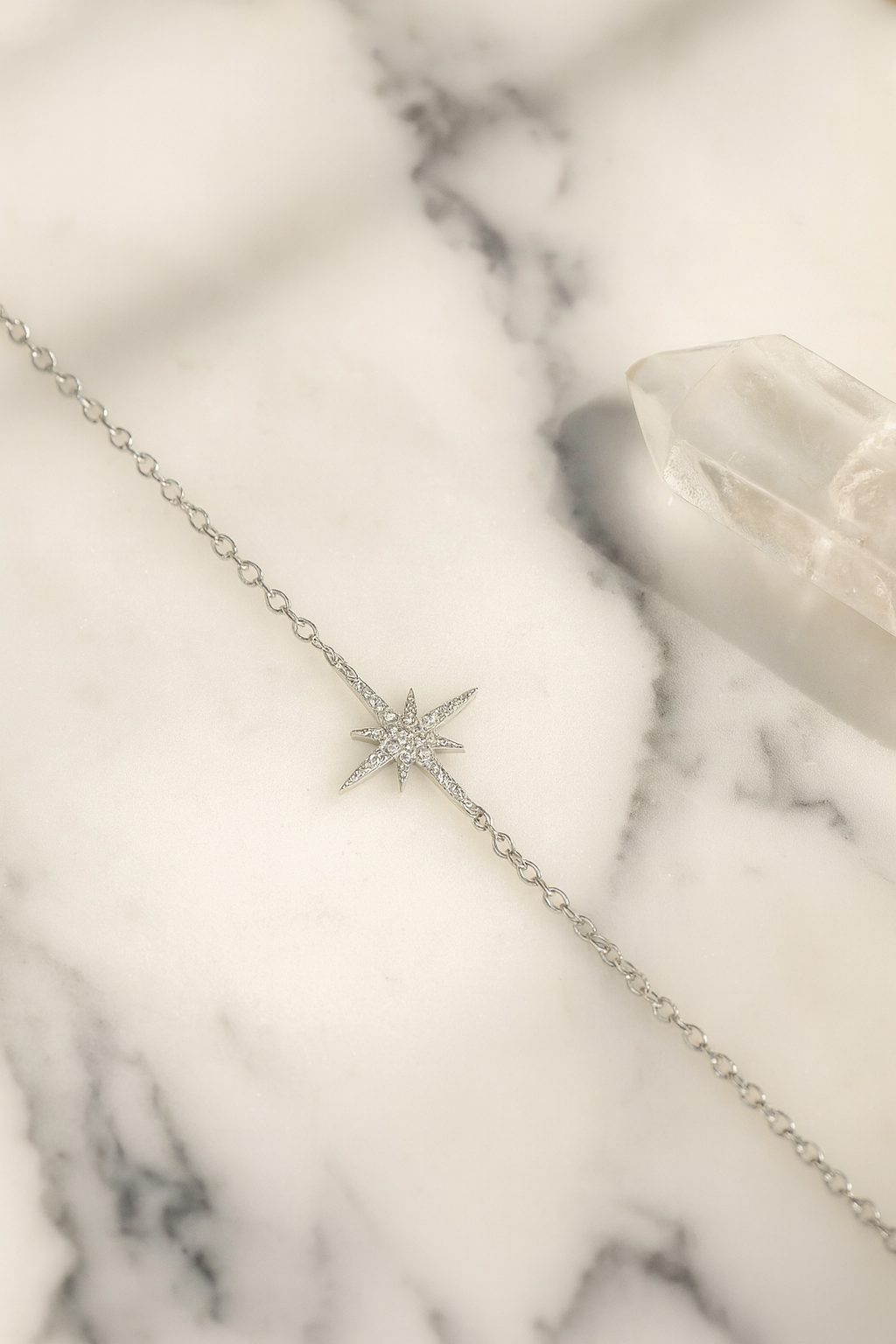Astral Spark 925 Sterling Silver Bracelet – Elegant Gold & White Gold Sterling Silver Bracelet for Women