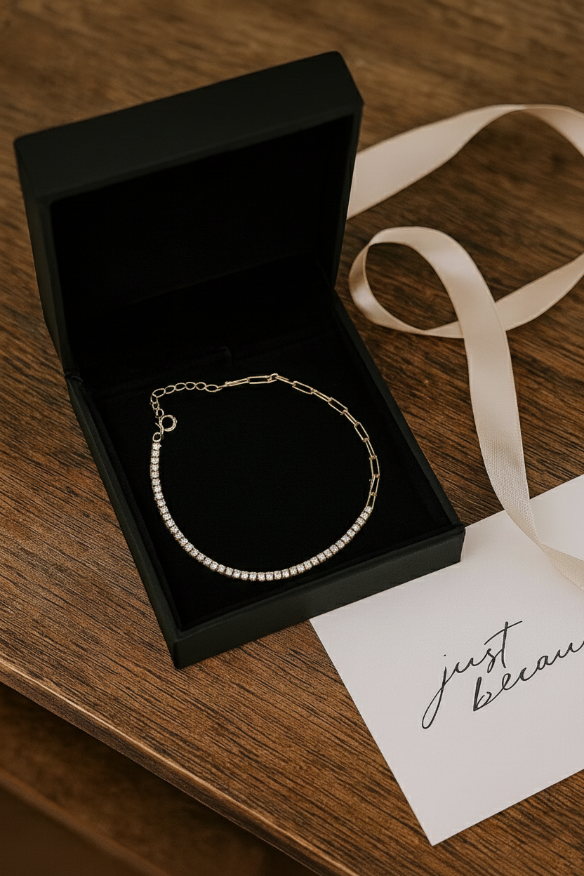 Duo Luxe 925 Sterling Silver Bracelet – Elegant Gold Plated Sterling Silver Bracelet for Women