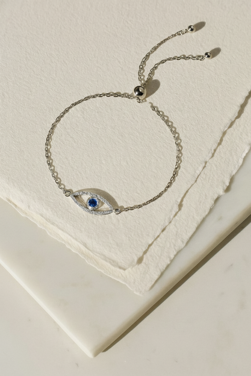 Guardian Glow 925 Sterling Silver Bracelet – Elegant Gold & Silver Sterling Silver Protective Bracelet for Women