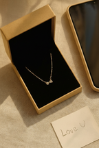 Chérie Bow 925 Sterling Silver Pendant – Elegant Bow Knot Necklace, Waterproof, Anti-Tarnish Jewelry for Women