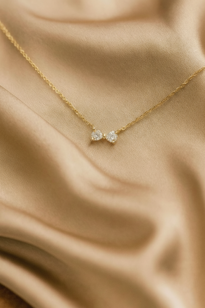 Chérie Bow 925 Sterling Silver Pendant – Elegant Bow Knot Necklace, Waterproof, Anti-Tarnish Jewelry for Women