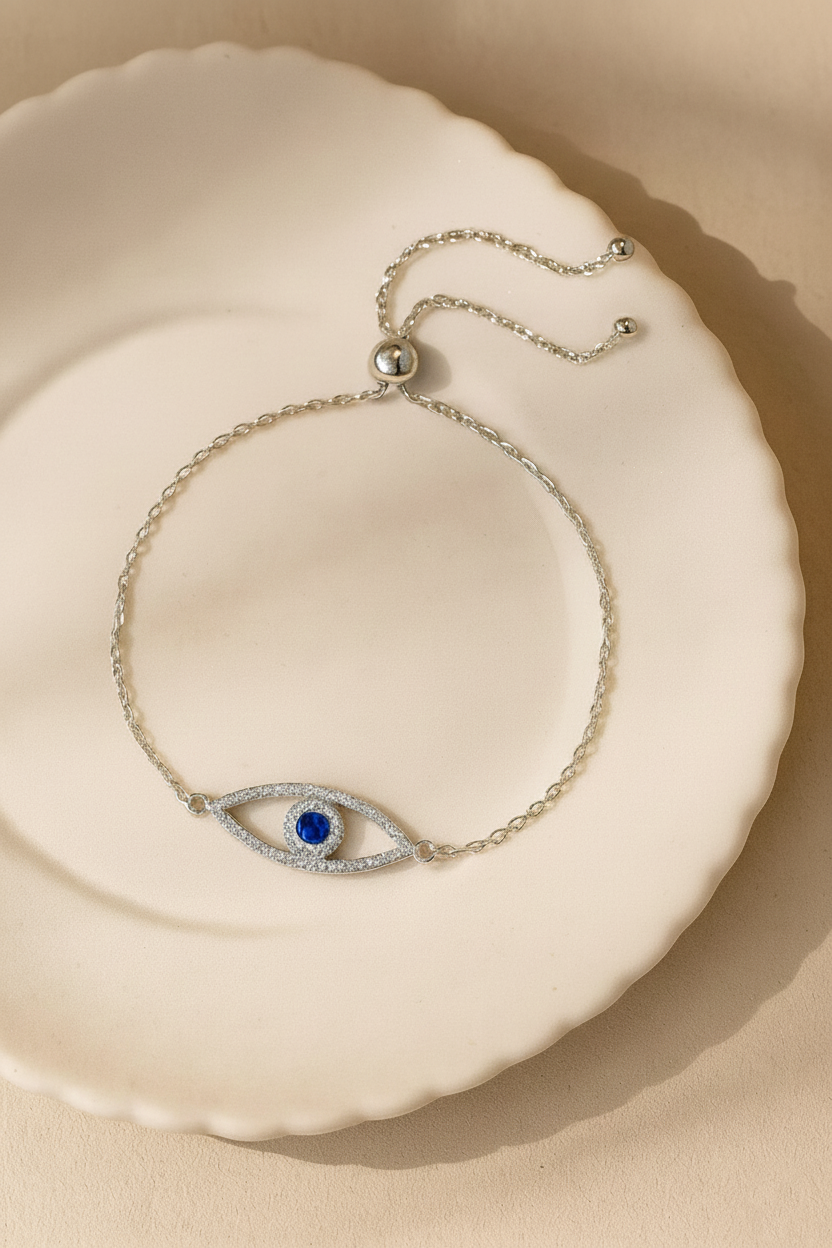 Guardian Glow 925 Sterling Silver Bracelet – Elegant Gold & Silver Sterling Silver Protective Bracelet for Women