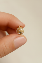 Orbs 24K Gold Plated Pearl Hoop Earrings - Elegant Gold Hoops for Women, 304 Stainless Steel, Classic Statement Earrings