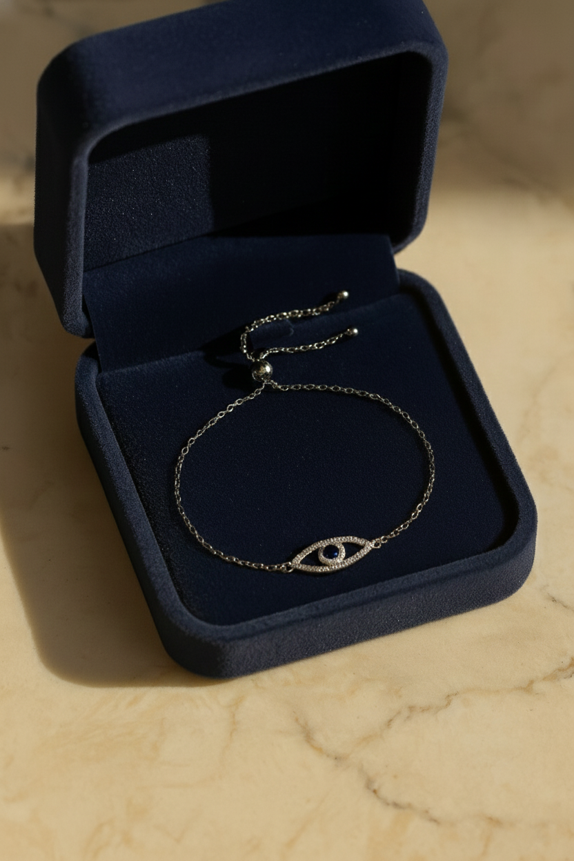 Guardian Glow 925 Sterling Silver Bracelet – Elegant Gold & Silver Sterling Silver Protective Bracelet for Women