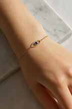 Guardian Glow 925 Sterling Silver Bracelet – Elegant Gold & Silver Sterling Silver Protective Bracelet for Women